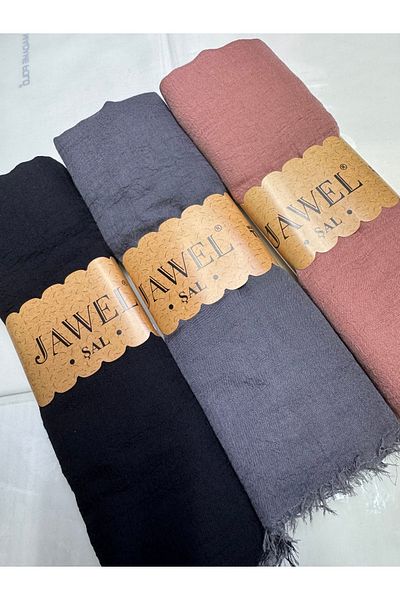 JAWEL ŞAL Jawel Comfort Shawl Campaign 3 Pieces