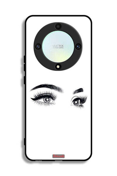 Tolwak غطاء حماية لهاتف Honor X9a برسومات عيون فنية