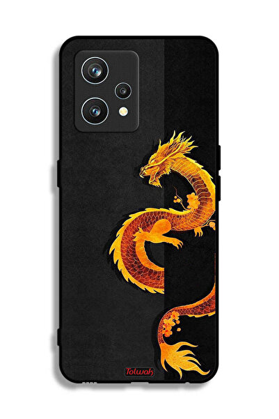 Tolwak Realme 9 Pro Plus Protective Case Cover Dragon Art
