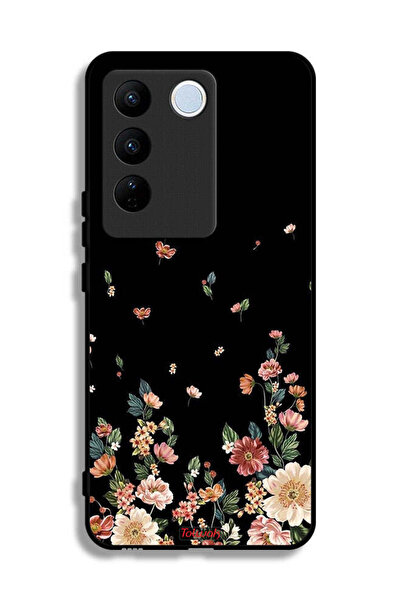 Tolwak Vivo V27 Protective Case Cover Small Flowers In Bottom