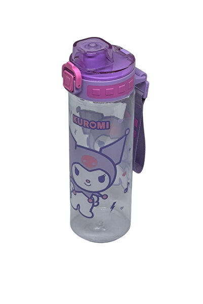 WİGGLE 700ml Kuromi Rahat İçim Ağızlıklı Kulplu Kilitlenebilir Su Matarası