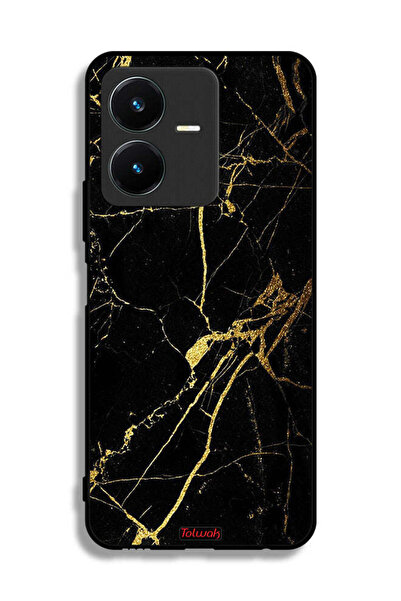 Tolwak غطاء حماية لهاتف Vivo Y22s - رخامي متصدع