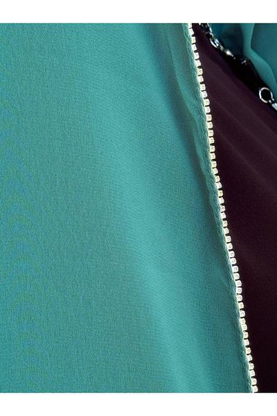 ALDIRA Chiffon Shawl with Stone Edge 180 Santa with Stones