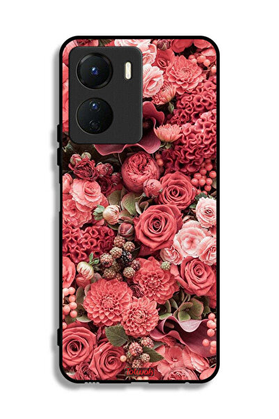 Tolwak Vivo Y16 Protective Case Cover Peach Roses