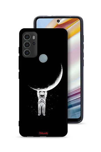 Tolwak غطاء حماية لهاتف موتورولا موتو جي 60 إس معلق على سطح القمر