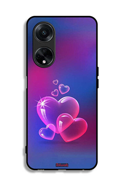 Tolwak غطاء حماية لهاتف Oppo F23 5G بنقشة قلوب مائية