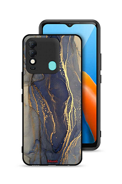 Tolwak غطاء حماية لهاتف تكنو سبارك 8 بنمط رخامي لامع