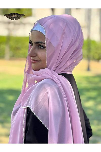 ALDIRA Chiffon Shawl with Stone Edge 180 Santa Stones