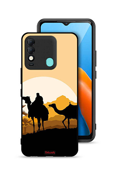 Tolwak غطاء حماية لهاتف تكنو سبارك 8 برسومات جمال في الصحراء