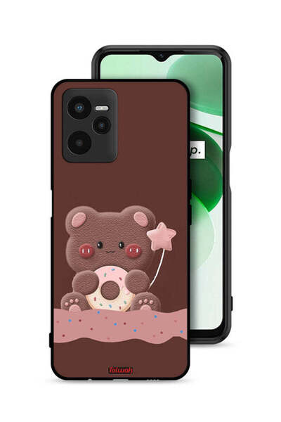 Tolwak غطاء حماية Realme C35 مع دب دونات