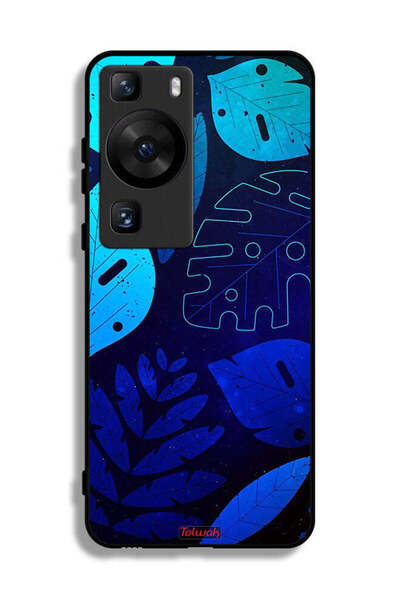 Tolwak غطاء حماية لهاتف هواوي بي 60 برو بنقشة أوراق الشجر