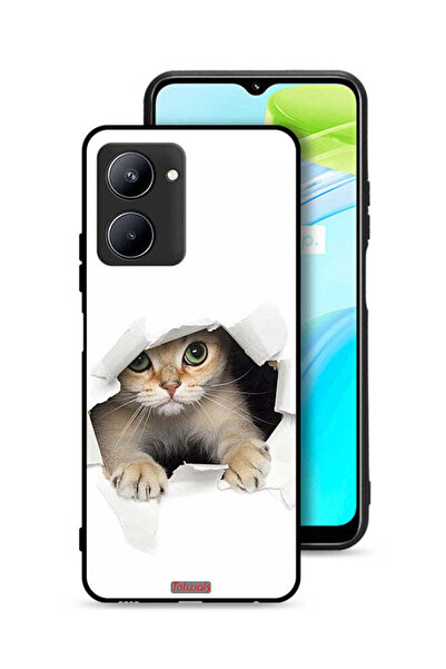 Tolwak Realme C33 Protective Case Cover Cat Appearing