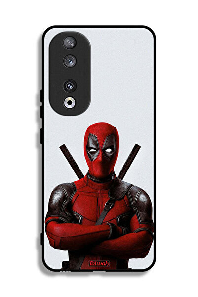 Tolwak غطاء حماية لهاتف Honor 90 بتصميم Deadpool