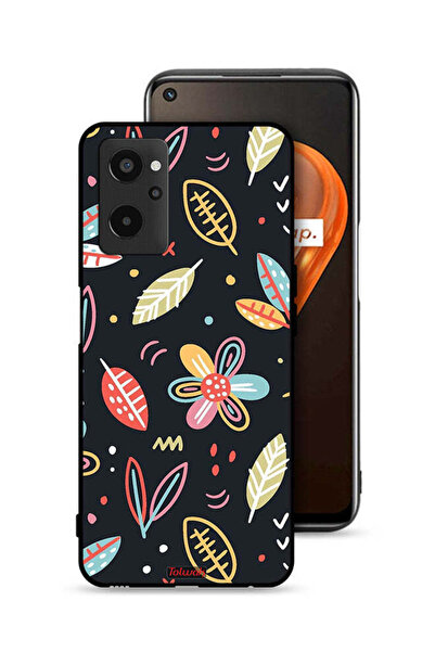 Tolwak غطاء حماية لهاتف Realme 9i 4G بطبعة زهور وأوراق فنية تجريدية