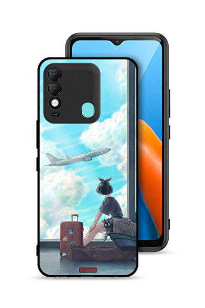 Tolwak غطاء حماية لهاتف تكنو سبارك 8 بتصميم فن السفر