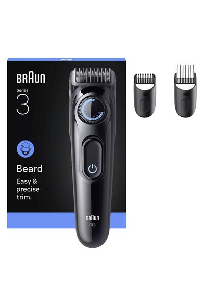Braun Sakal Düzeltici Series 3, +3 Aksesuar, 40 Uzunluk, Keskin Bıçak, BT3520