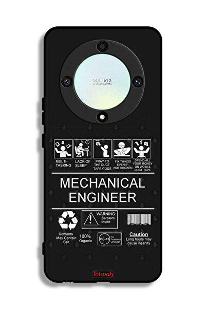 Tolwak غطاء حماية لهاتف Honor X9a - ملصق مهندس ميكانيكي