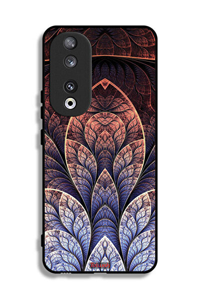 Tolwak غطاء حماية لهاتف Honor 90 بتصميم زهور كسورية تجريدية
