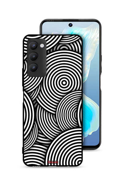 Tolwak غطاء حماية لهاتف تكنو كامون 18 بنمط دوائر وهمية