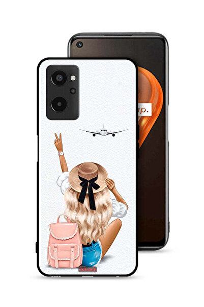 Tolwak Realme 9i 4G Protective Case Cover Girl Love Travel