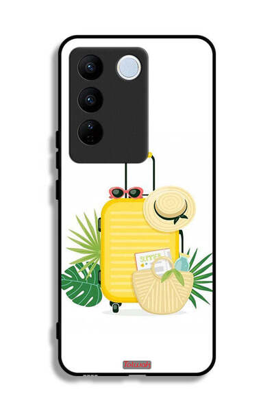 Tolwak غطاء حماية لهاتف Vivo V27 بفن رقمي صيفي