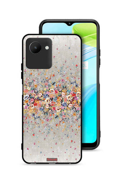 Tolwak غطاء حماية Realme C30s بتصميم زهور صغيرة وفن تجريدي