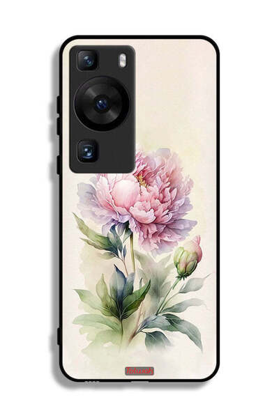 Tolwak غطاء حماية لهاتف Huawei P60 Pro بتصميم فني بألوان مائية وردية
