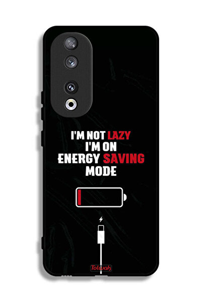Tolwak غطاء حماية لهاتف Honor 90 أنا لست كسولاً، أنا في وضع توفير الطاقة