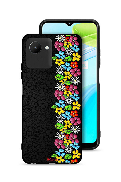 Tolwak غطاء حماية لهاتف Realme C30s من فلاورز لاين