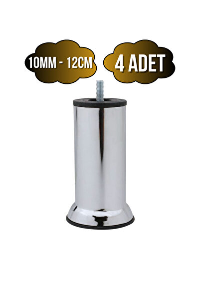 DSYapıAksesuar Metal Ayak Vidalı Pasolu Mobilya Yatak Koltuk Baza Ayağı(METAL...