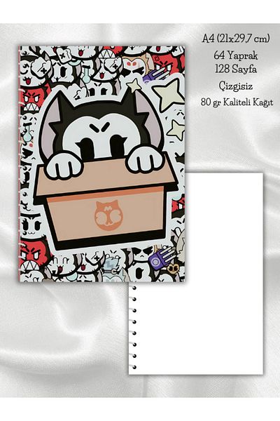 daily notebook Kit Brawl Stars Unlined School Notebook,64 Sheets Spiral A4 Large Size (21X29,7 cm) Size