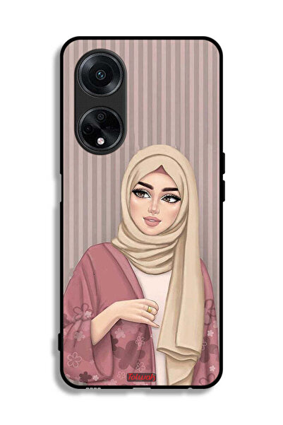 Tolwak غطاء حماية لهاتف Oppo A1 5G برسومات فتاة محجبة
