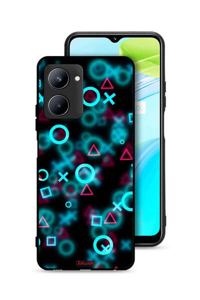 Tolwak Realme C33 Protective Case Cover Squid Game Icons Small