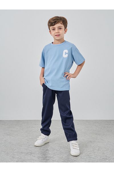 Styli Solid Mid Rise Joggers with Drawstring
