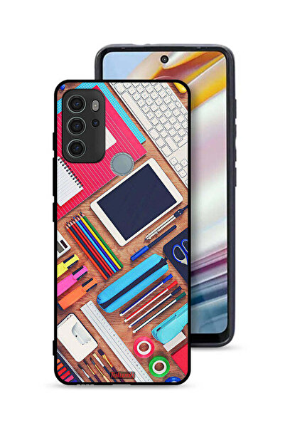 Tolwak غطاء حماية موتورولا موتو جي 60 إس بتصميم فتاة هوبي ديسك