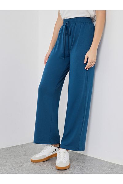 Styli Solid Loose Fit Pants with Drawstring