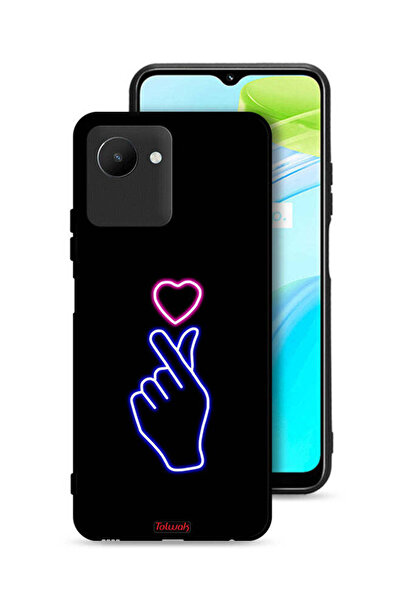 Tolwak غطاء حماية Realme C30s بتصميم قلب سريع