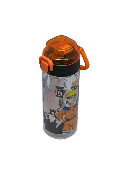 WİGGLE 500ml Naruto Soft Silicone Straw Handle Lockable Water Bottle