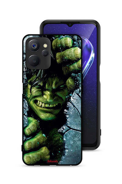 Tolwak غطاء حماية لهاتف Realme 9i 5G بتصميم هالك المذهل