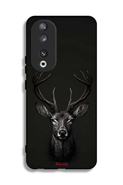 Tolwak غطاء حماية لهاتف Honor 90 بتصميم غزال رقمي