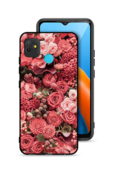 Tolwak Tecno Pop 5 Protective Case Cover Peach Roses