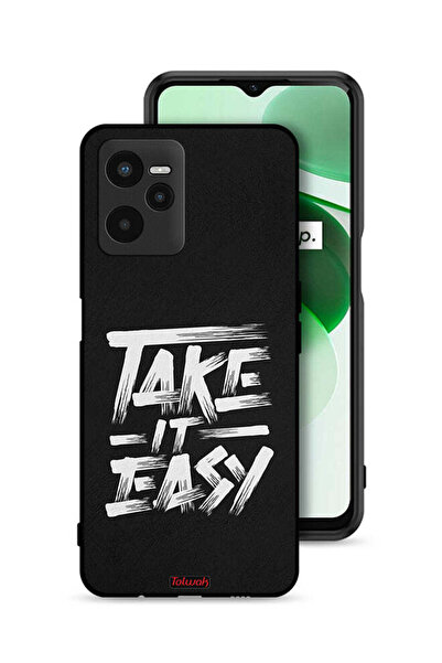 Tolwak Realme C35 Protective Case Cover Take It Easy