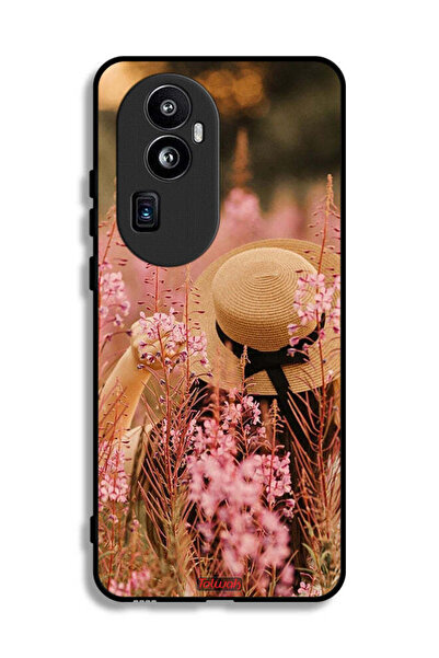 Tolwak غطاء حماية لهاتف Oppo Reno10 Pro Plus - فتاة قبعة مزينة بالزهور