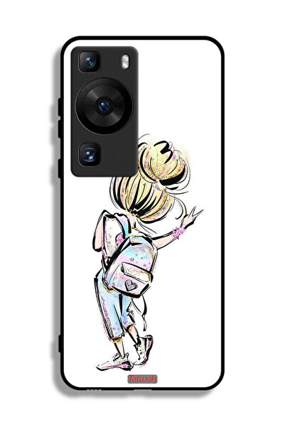 Tolwak غطاء حماية لهاتف هواوي P60 برو بتصميم فتاة العودة إلى المدرسة