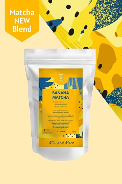 Mim and More Banana Matcha - Muz Aromalı Matcha, 100 gr