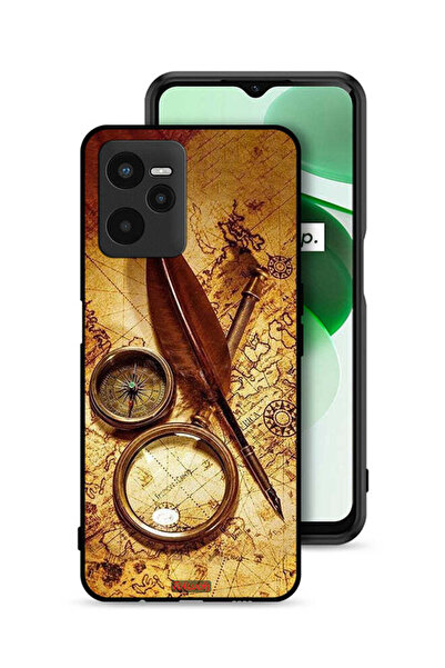 Tolwak غطاء حماية لهاتف Realme C35 - بوصلة عتيقة