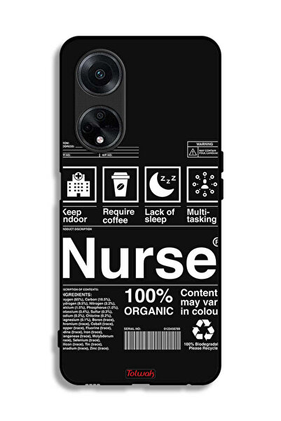Tolwak غطاء حماية لهاتف Oppo F23 5G - ملصق ممرضة