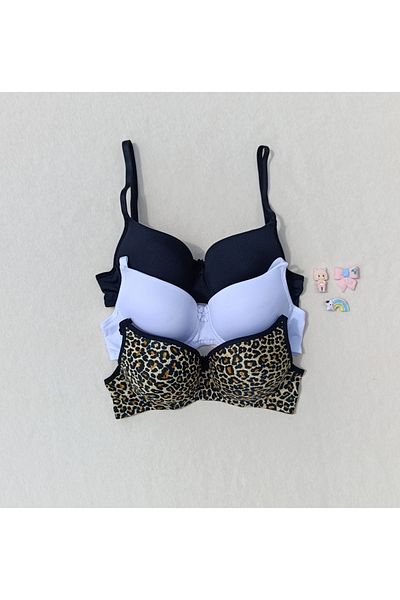 siyalife Push up Supported Padded 3-Piece Micro Bra