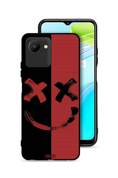 Tolwak Realme C30s Protective Case Cover Marshmallow Art Pattern