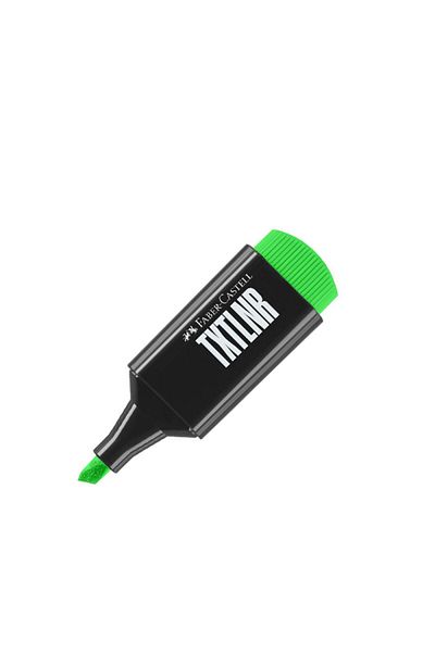 OEM Faber Castell, Mini Super‑Fluorescent Green Highlighter, Chisel Tip 1‑5 mm, Water‑Based Ink